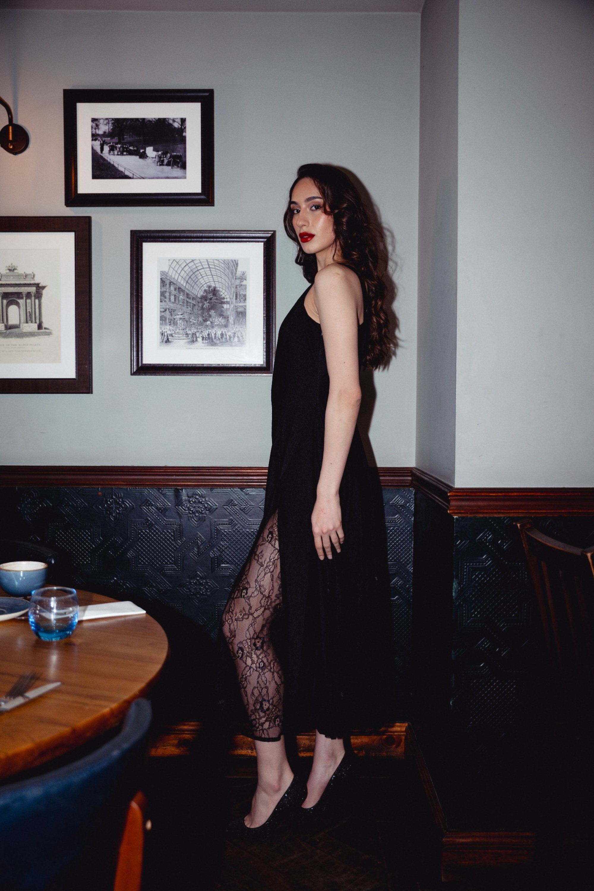 Classic Black Midi Dress