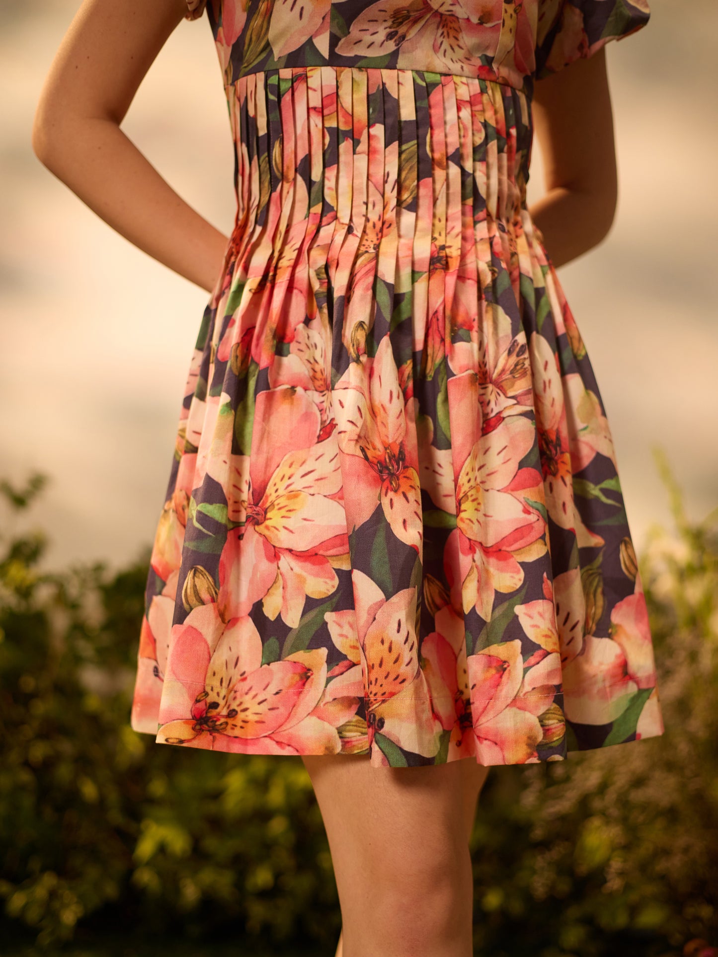 Peony Meadow Mini Dress