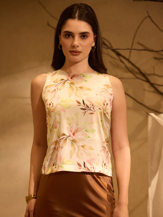 Mocha Flora Co-ord Set